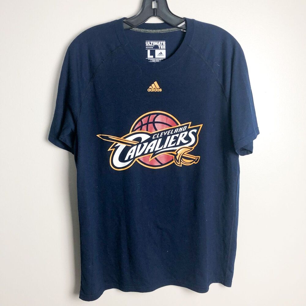 Adidas Cleveland Cavalier Ultimate Tee Logo Crewneck T Shirt Large